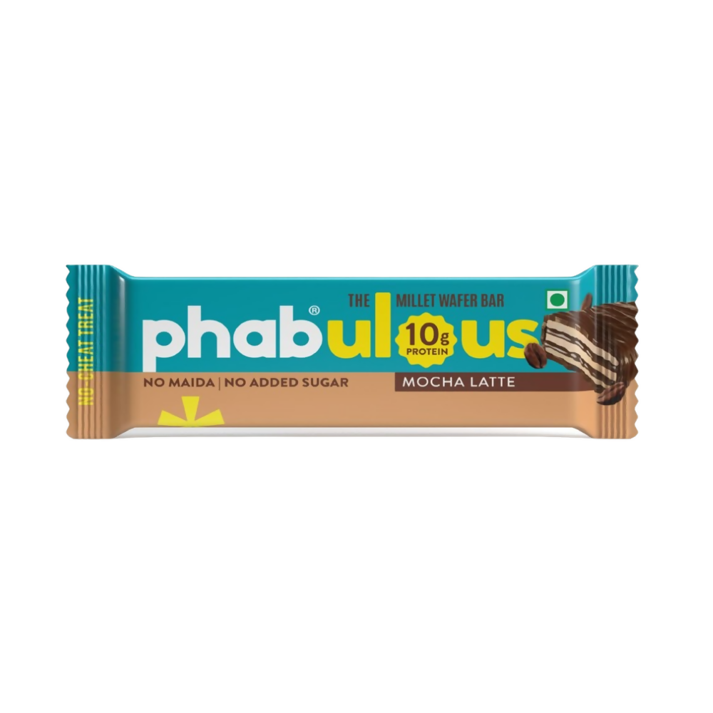 Phab Millet Wafers - Mocha Latte Protein Wafer Chocolate | Grocsy