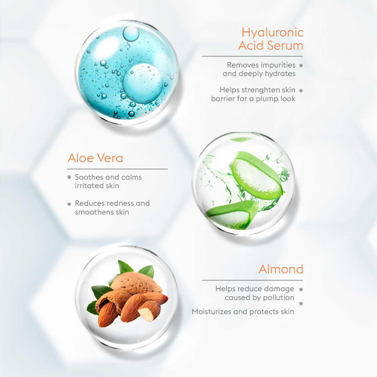 VLCC Hydra Nourish Scrub With Hyaluronic Acid Serum Aloe Vera & Almond | Grocsy