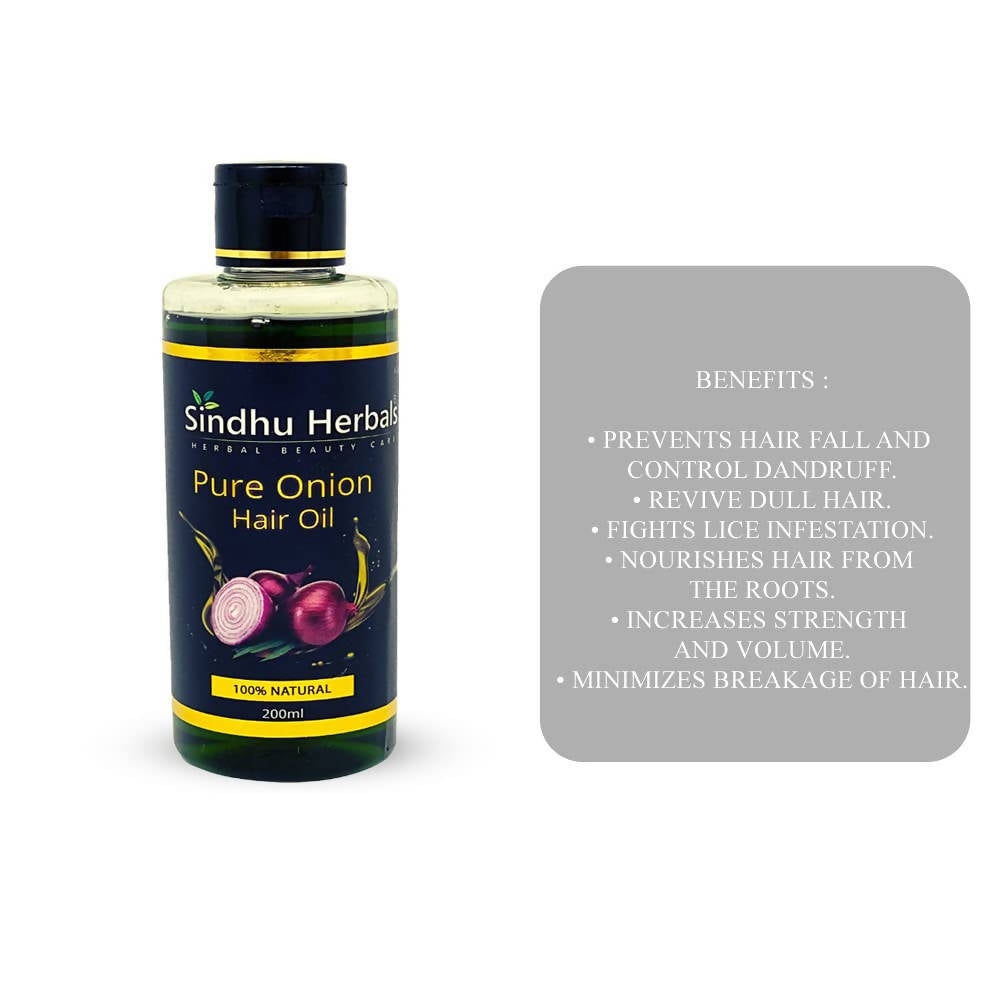 Sindhu Herbals Pure Onion Hair Oil | Grocsy