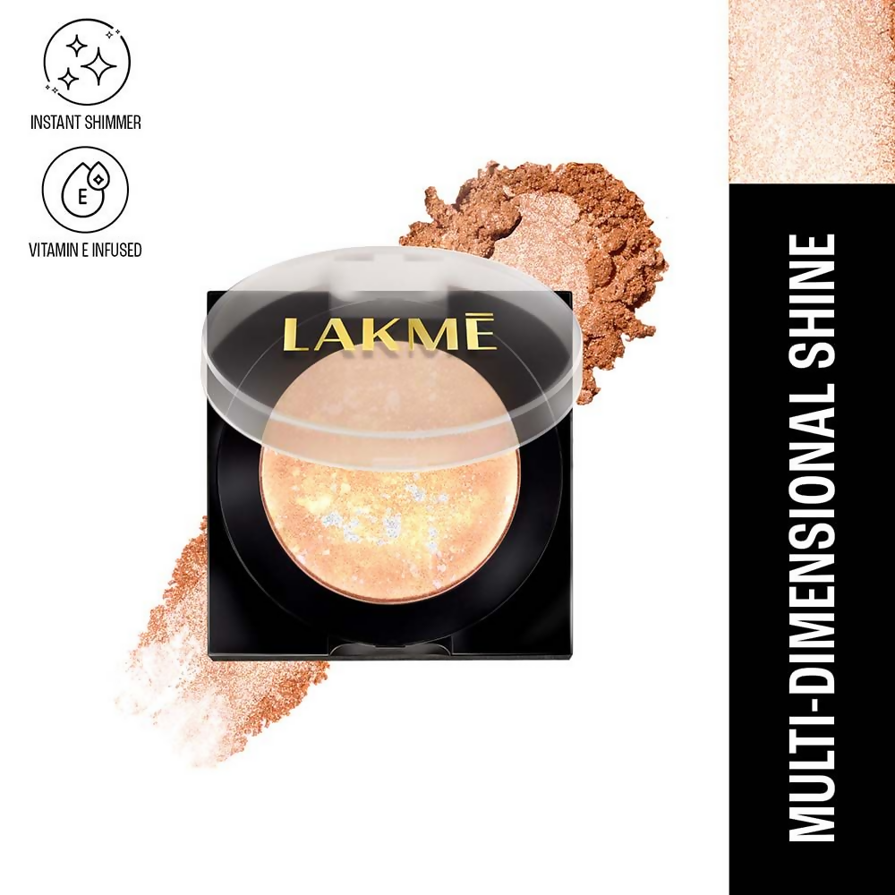 Lakme Glitterati Marble Highlighter - Shimmer Rose | Grocsy