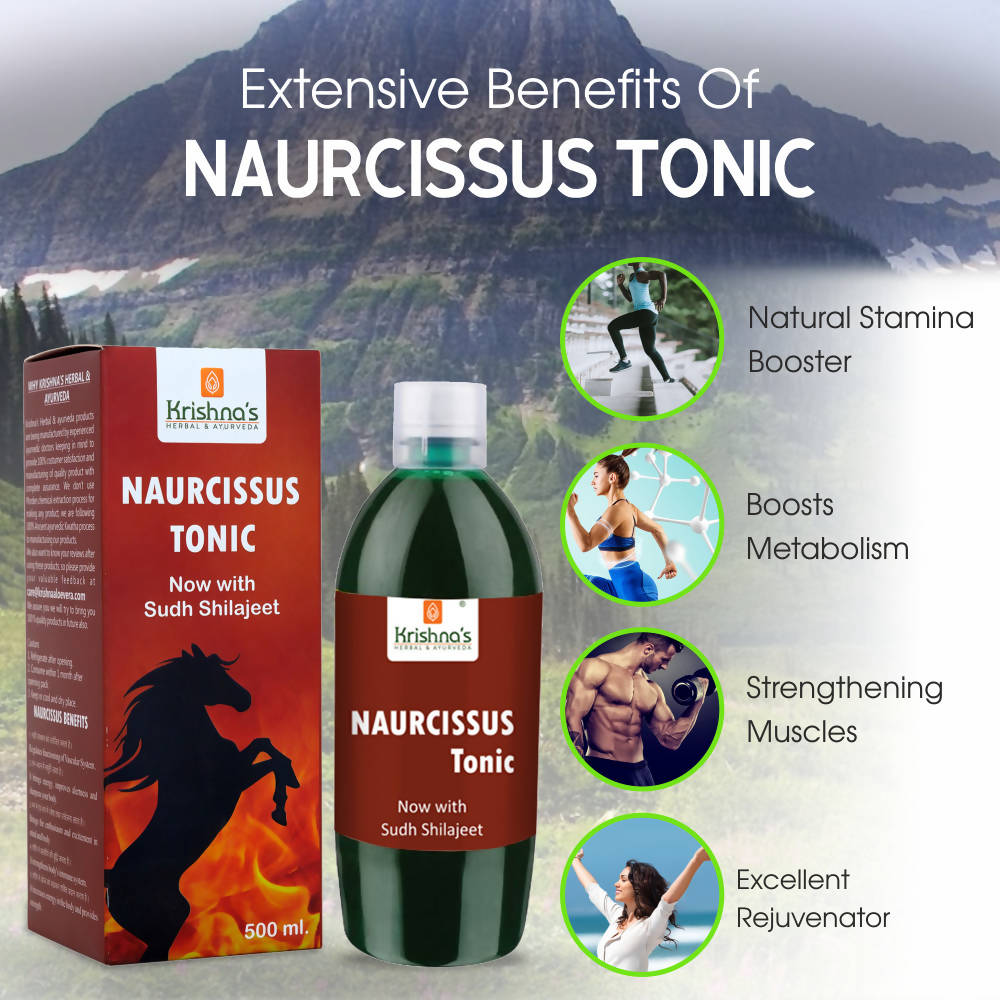 Krishna's Herbal & Ayurveda Naurcissus Tonic | Grocsy