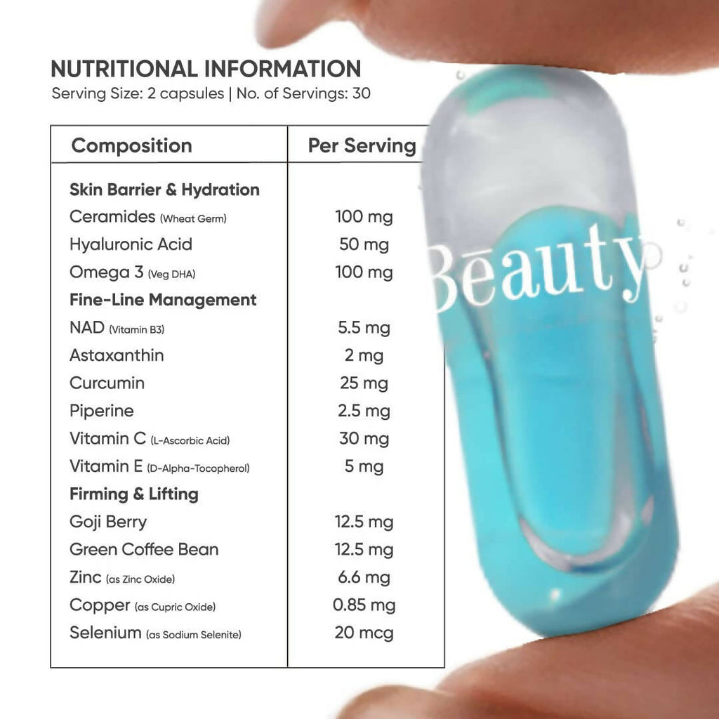 Beautywise Dual Action Skin Resilience Veg Capsules | Grocsy