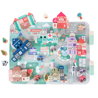 Nesta Toys 115 Pieces Wooden City Building Blocks, Stacking Educational Toys |Building Toys for Creative Play (3+ Years) | Grocsy