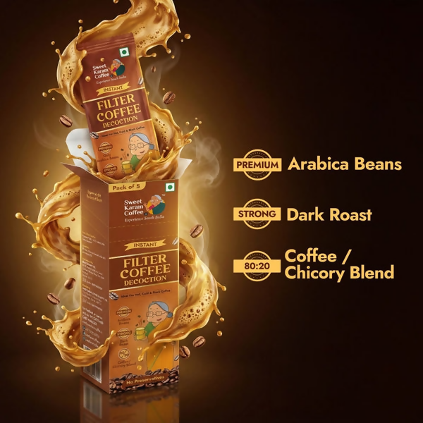 Sweet Karam Coffee Premium Instant Filter Coffee Decoction | Grocsy