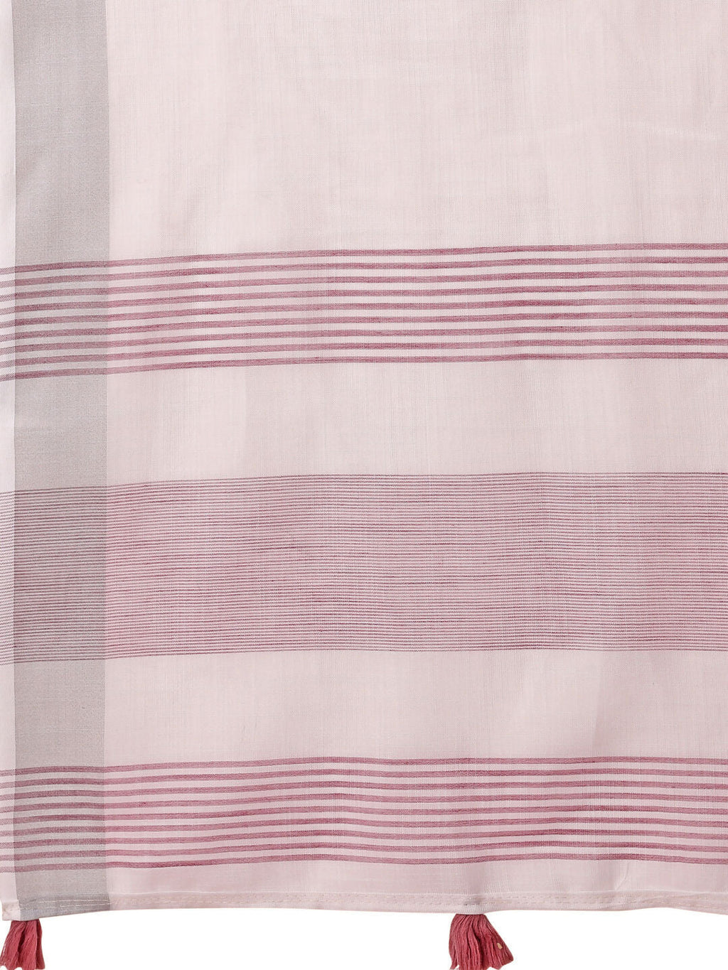 Shree Shyam Fashion The White Loom White Linen Cotton Saree | Grocsy