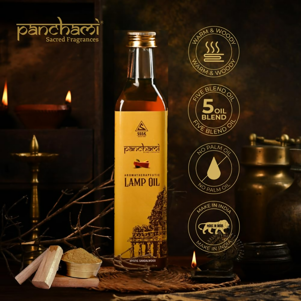 Panchami Sacred Fragrances - Sandalwood Lamp Oil | Grocsy