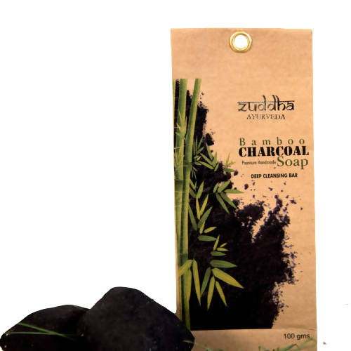 Zuddha Ayurveda Handmade Natural Charcoal Soap | Grocsy