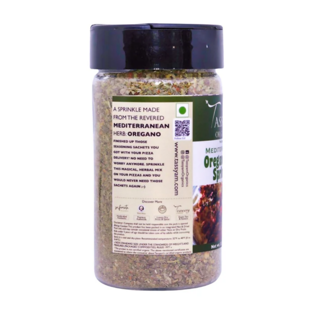 Tassyam Organics Oregano Mix Sprinkle Seasoning | Grocsy