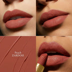 Kay Beauty x Falguni Shane Peacock Luxe Matte Lipstick - Peach Zardosi | Grocsy