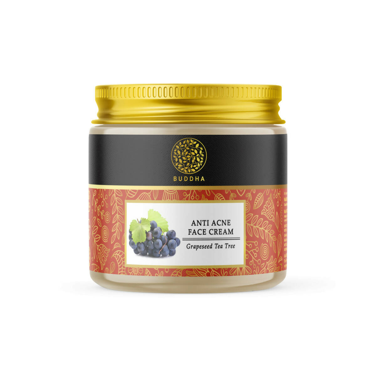 Buddha Natural Anti Acne Face Cream - For Acnes, Pimples, Scars & Marks | Grocsy