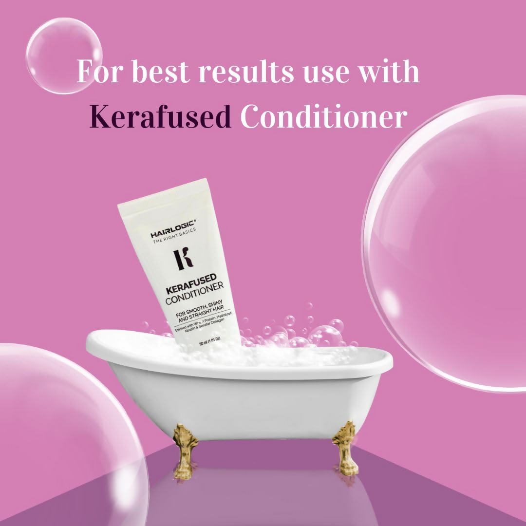 Hair Logic Kerafused Shampoo For Frizzy Hair Ideal for Men & Women | Grocsy