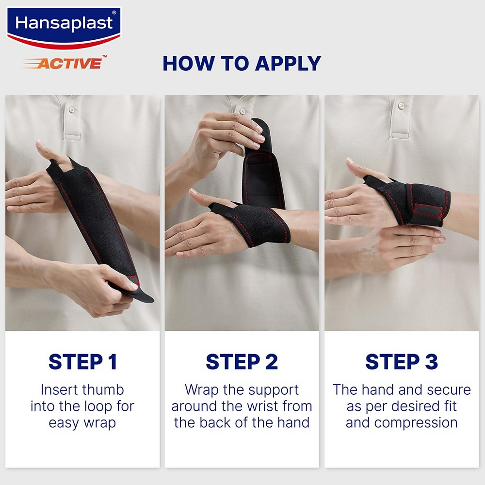 Hansaplast Active Wrist Support for Men & Women | Grocsy