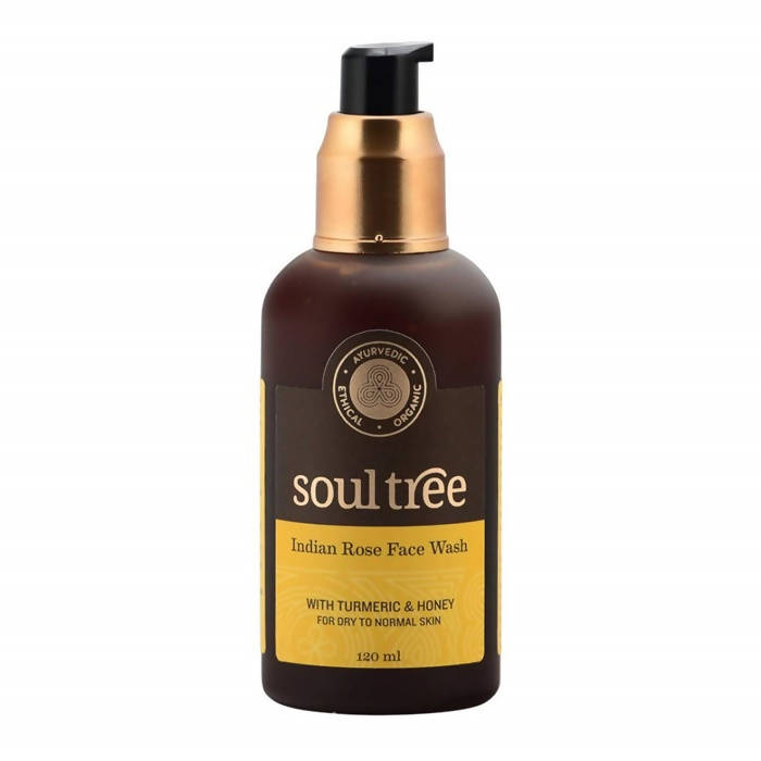 Soultree Indian Rose Face Wash With Turmeric & Honey | Grocsy