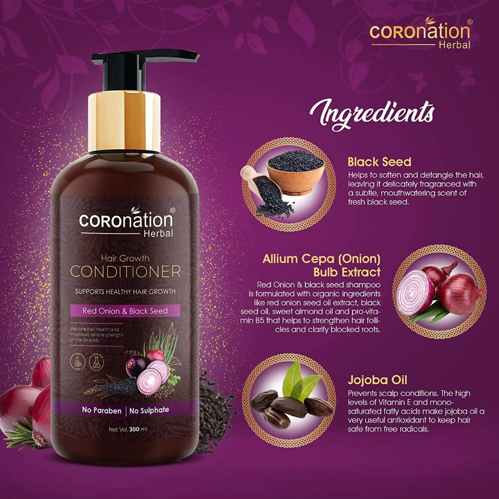 Coronation Herbal Red Onion & Black Seed Hair Conditioner | Grocsy