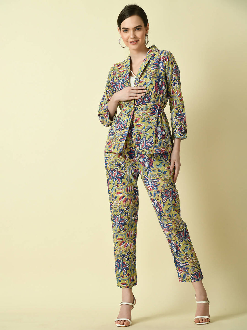 Myshka Women's Multi Cotton Printed jacket | Grocsy
