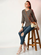 Myshka Women's Multi Printed Top | Grocsy