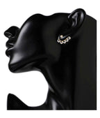 Gold-Polished Alloy American Diamond Small Earrcuff - The Pari