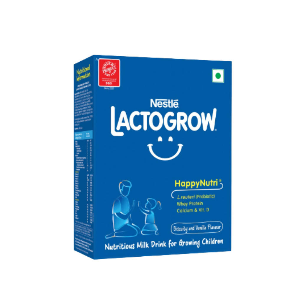 Nestle Lactogrow Nutritious Milk Drink Powder, Biscuity Vanilla Flavor (2-6 Years) | Grocsy