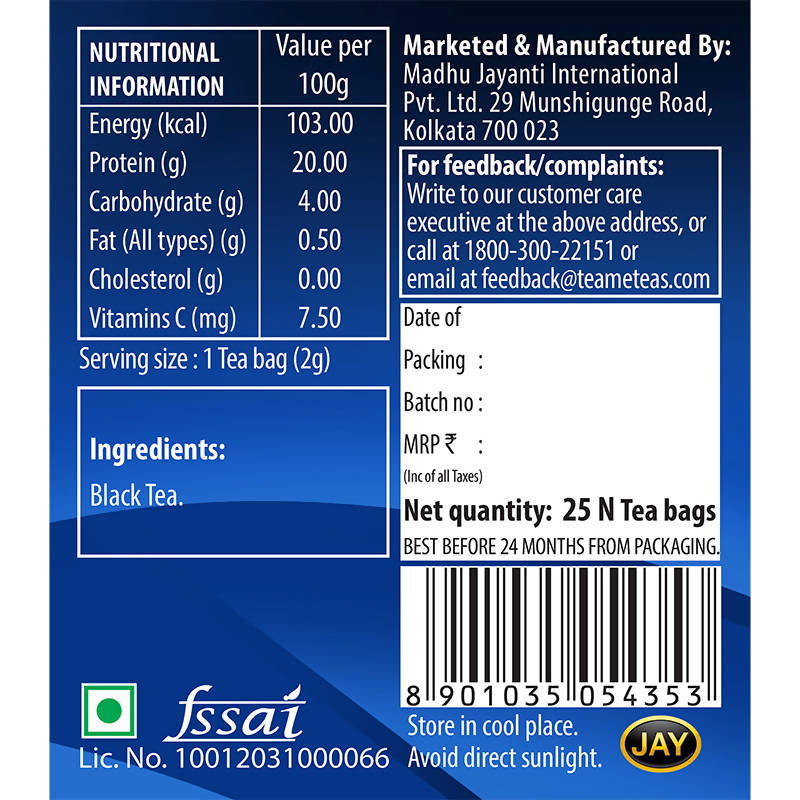 Teame Darjeeling Tea Elevate Tea Bags | Grocsy