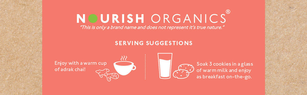 Nourish Organics Ginger Oats Cookies | Grocsy