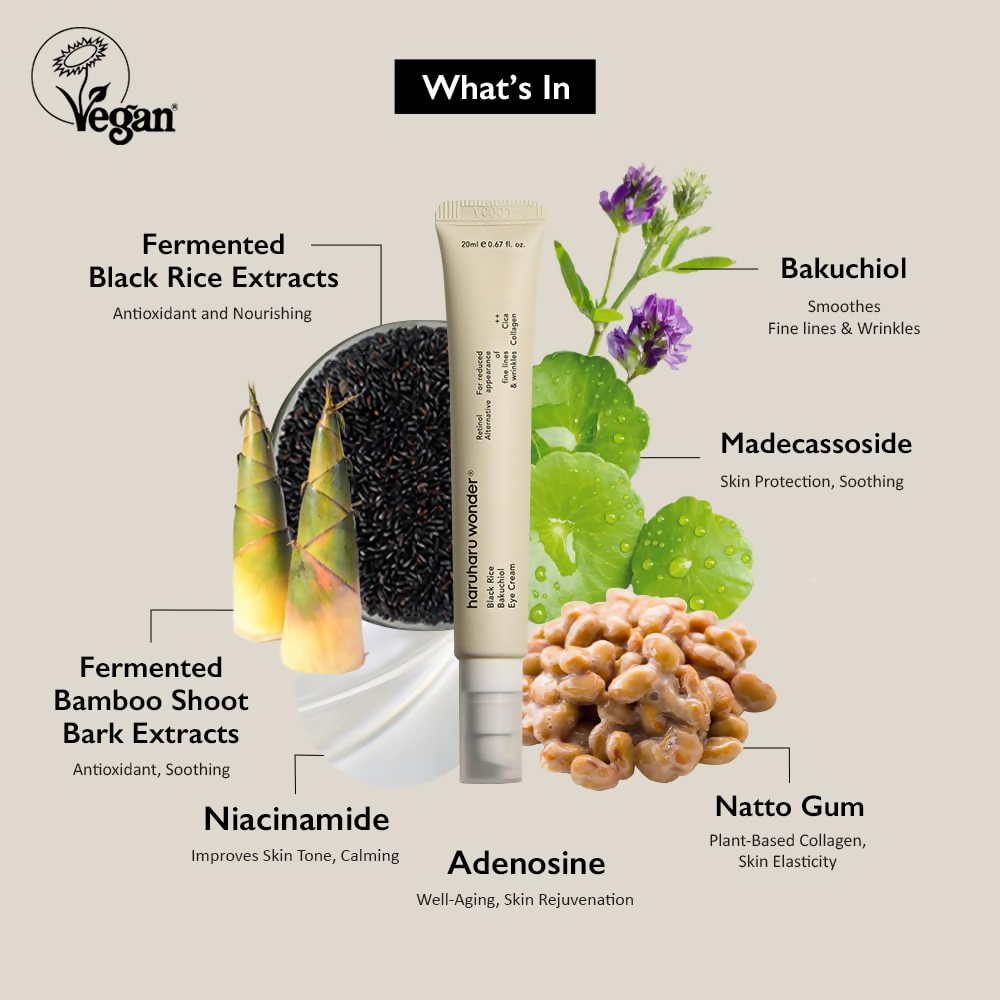 Haruharu Wonder Black Rice Bakuchiol Eye Cream | Grocsy