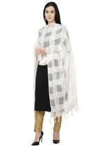 Mominos Fashion Moeza White Window Cotton Dupatta | Grocsy