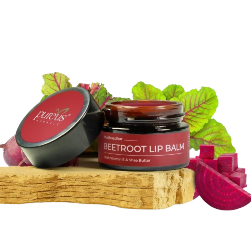 Pureus Herbals Madhuadhar Beetroot Lip Balm | Grocsy