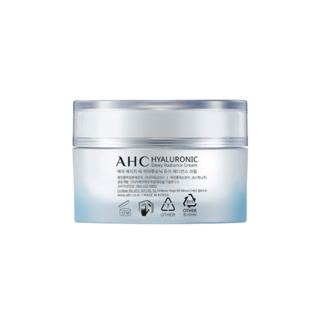 AHC Hyaluronic Dewy Radiance Face Moisturizer Cream - Korean skincare | Grocsy
