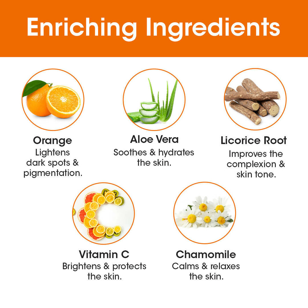 TAC - The Ayurveda Co. Vitamin C Serum Sheet Mask | Natural Skin Brightness | Grocsy