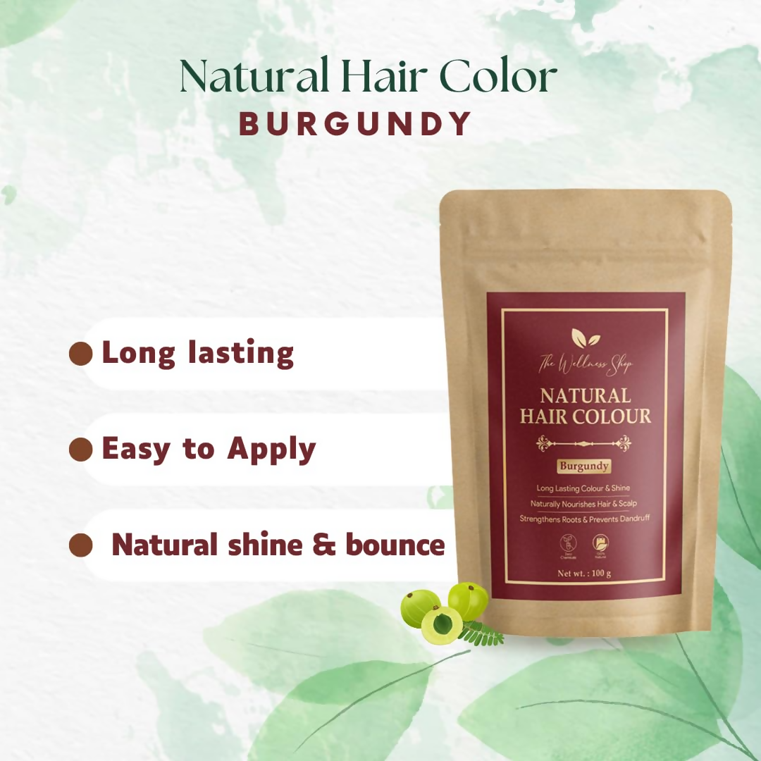 The Wellness Shop Natural Hair Colour - Burgundy | Grocsy
