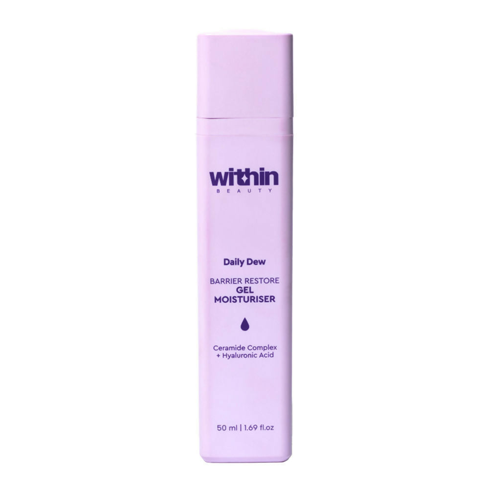 Within Beauty Ceramide & Hyaluronic Acid Gel Moisturiser, Daily Dew Barrier Restore Moisturiser | Grocsy