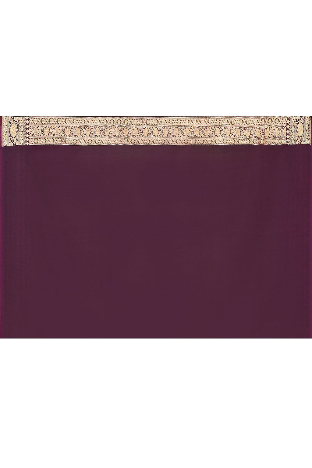 Joban Fashion Plum Purple Banarasi Soft Pure Handloom Banarasi Silk Saree | Grocsy