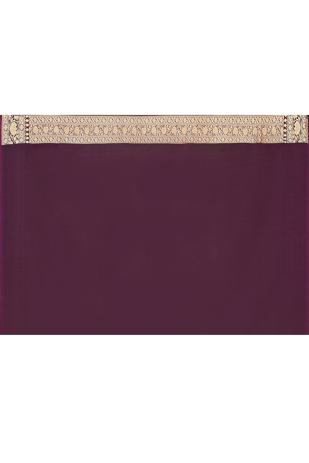 Joban Fashion Plum Purple Banarasi Soft Pure Handloom Banarasi Silk Saree | Grocsy