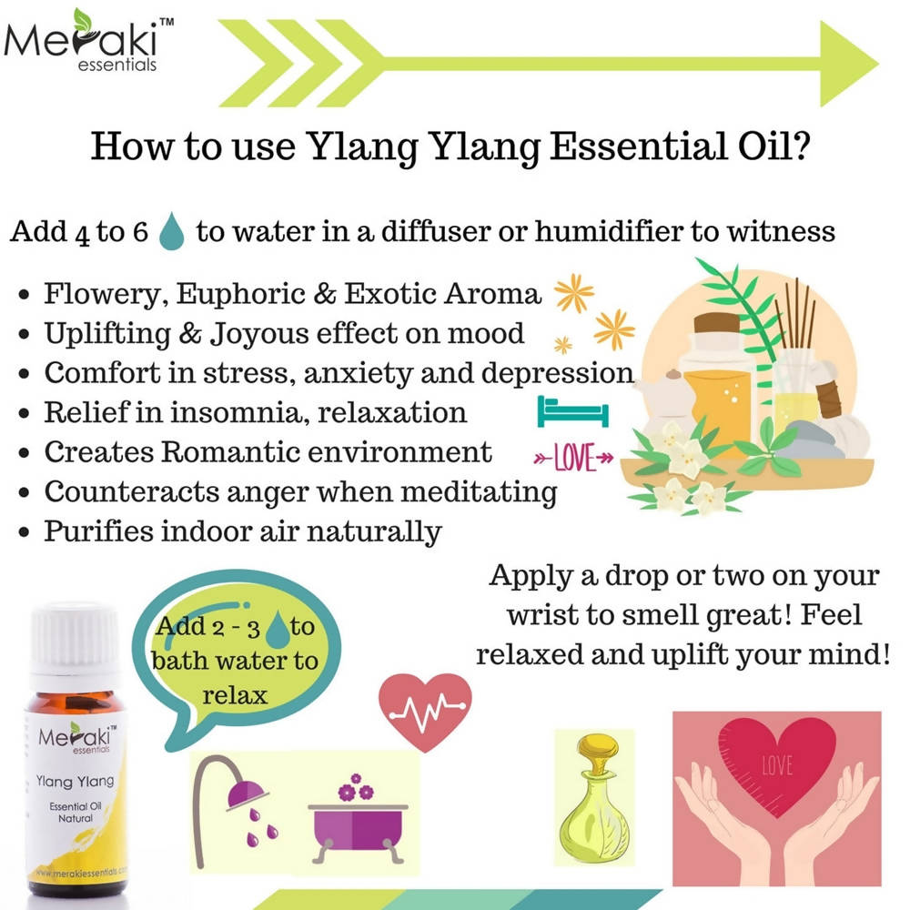 Meraki Essentials Ylang Ylang Essential Oil | Grocsy