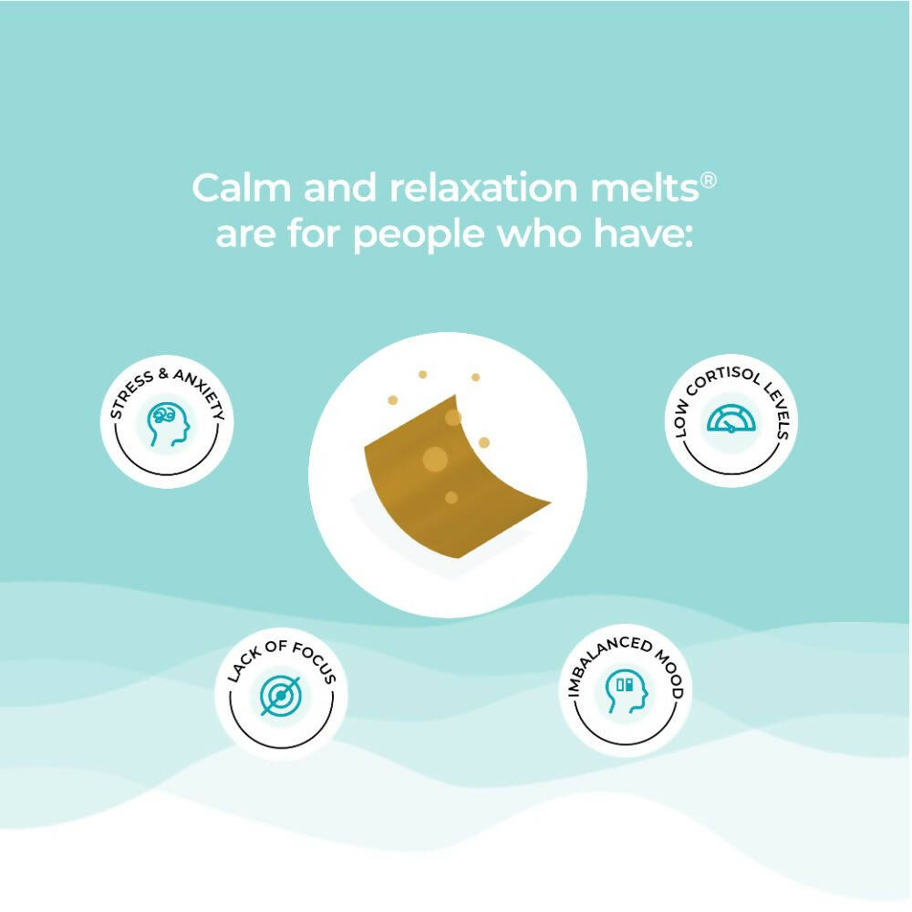 Wellbeing Nutrition Melts Calm & Relaxation Oral Strips-Soothing Mango Flavor | Grocsy