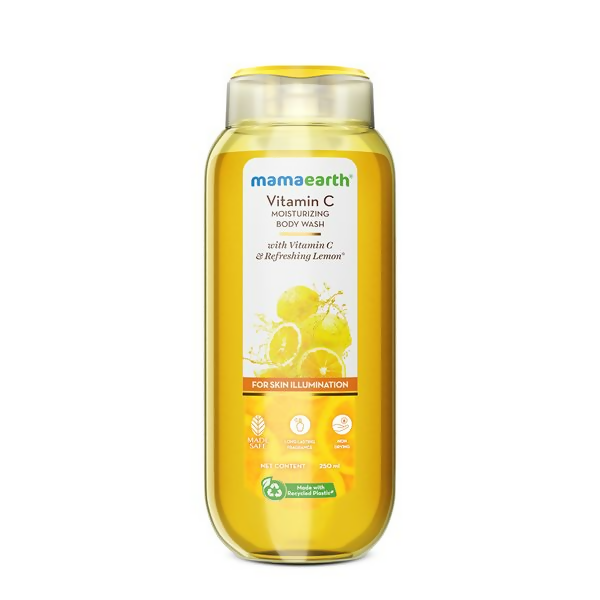 Mamaearth Vitamin C Moisturizing Body Wash with Vitamin C & Refreshing Lemon For Skin Illumination | Grocsy