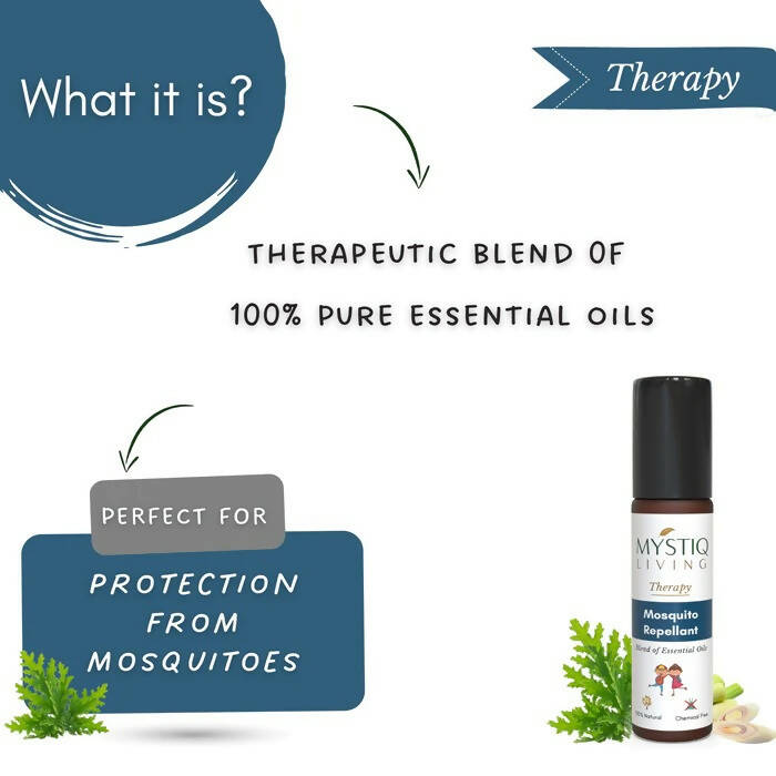 Mystiq Living Therapy Mosquito Repellent Roll On | Grocsy