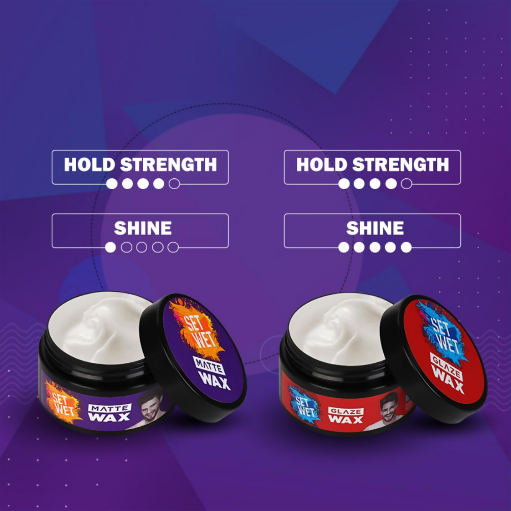 Set Wet Hair Wax For Men - Matte Wax | Grocsy