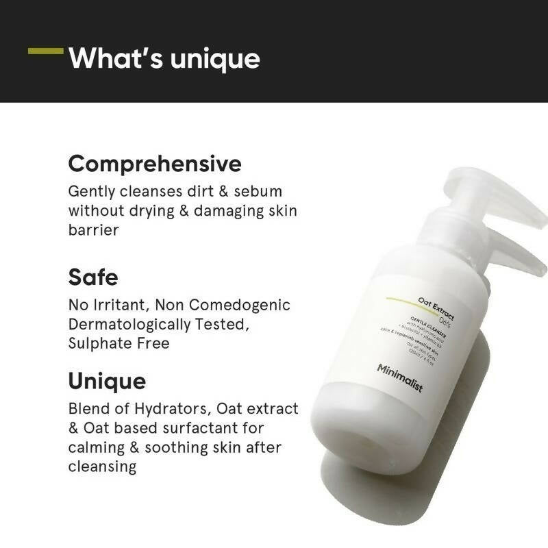 Minimalist Oat Extract 06% Gentle Cleanser | Grocsy