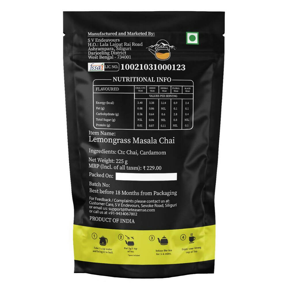 Tea Sense Lemongrass Masala Chai | Grocsy