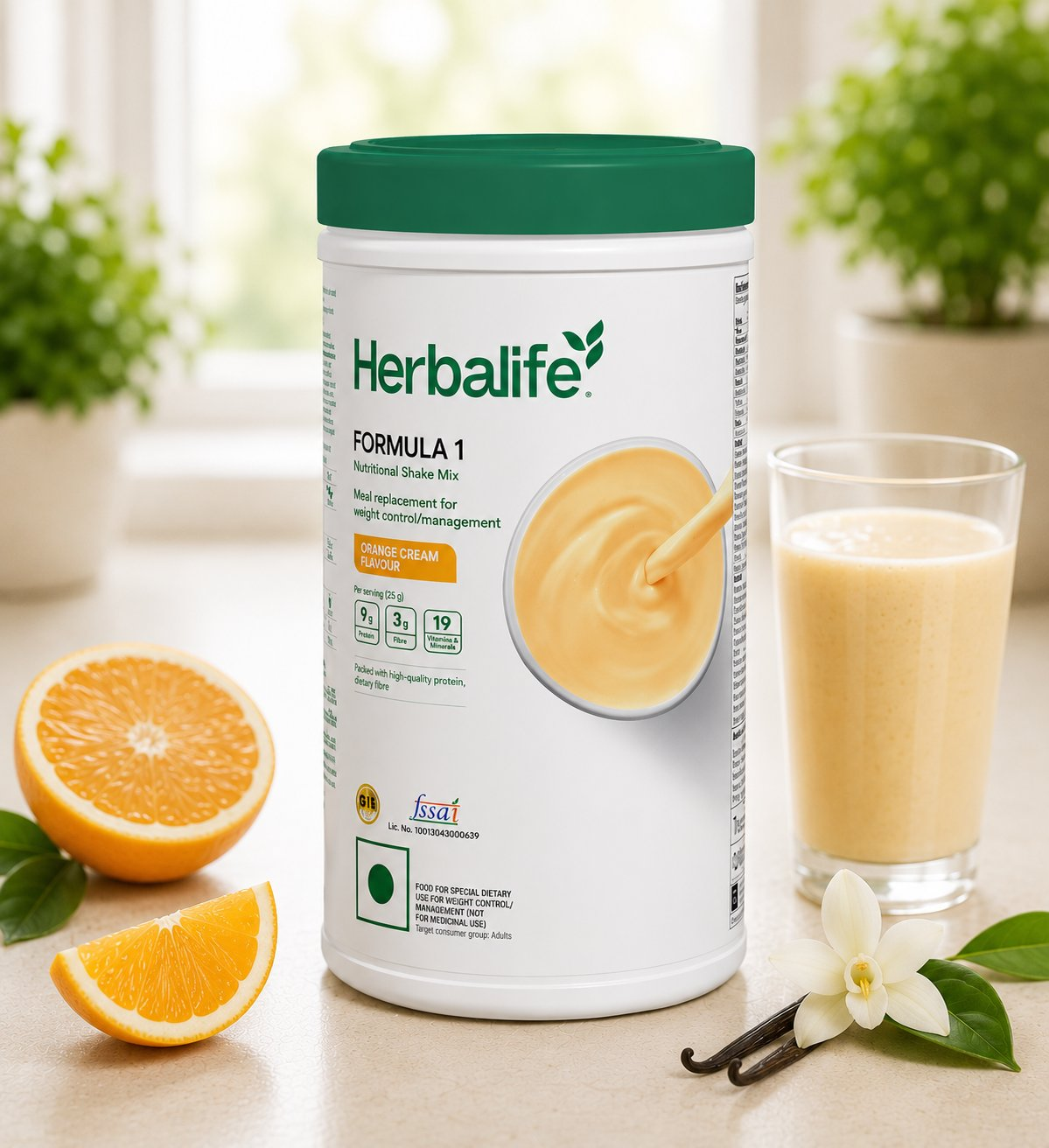 Herbalife Formula 1 - Nutritional Shake Mix - Orange Flavour Cream | Grocsy