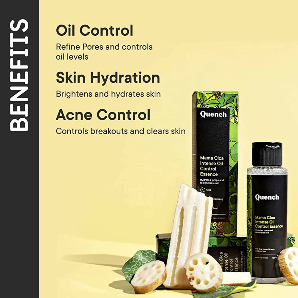 Quench Botanics Mama Cica Intense Oil Control Essence - Korean Skincare | Grocsy