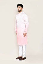 Joban Fashion White Colored Satin Silk Fabric Kurta,Straight Fit Pant | Grocsy