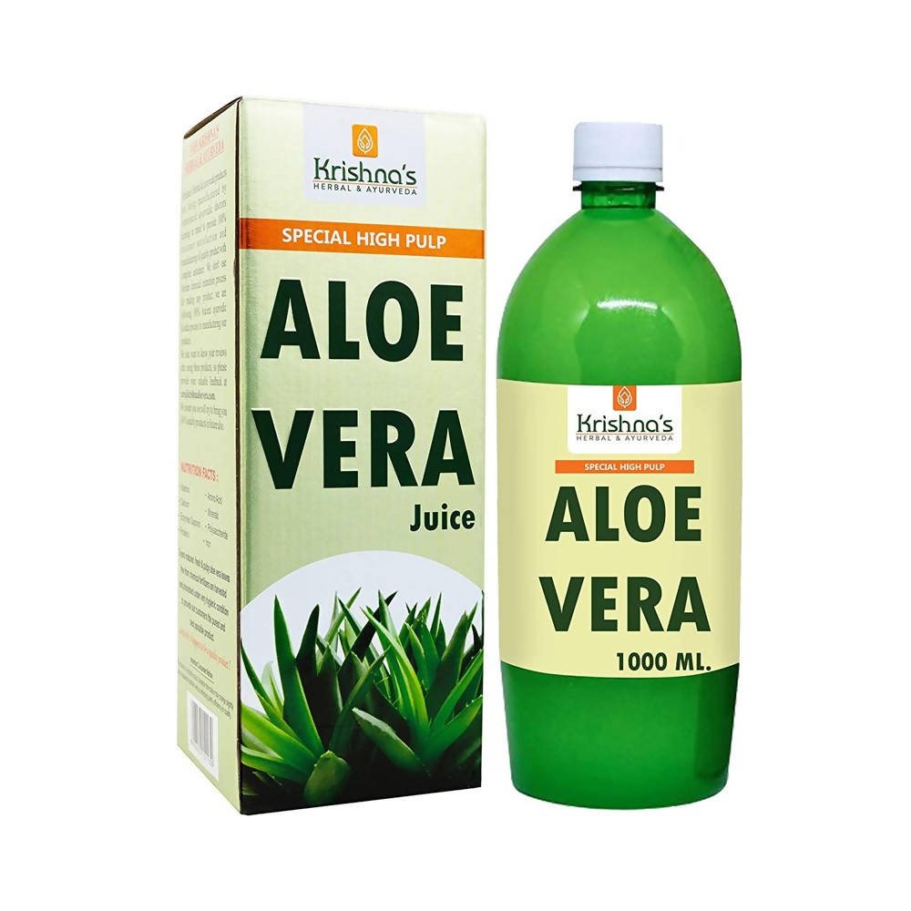 Krishna's Herbal & Ayurveda Premium Aloe Vera High Fibre Juice | Grocsy