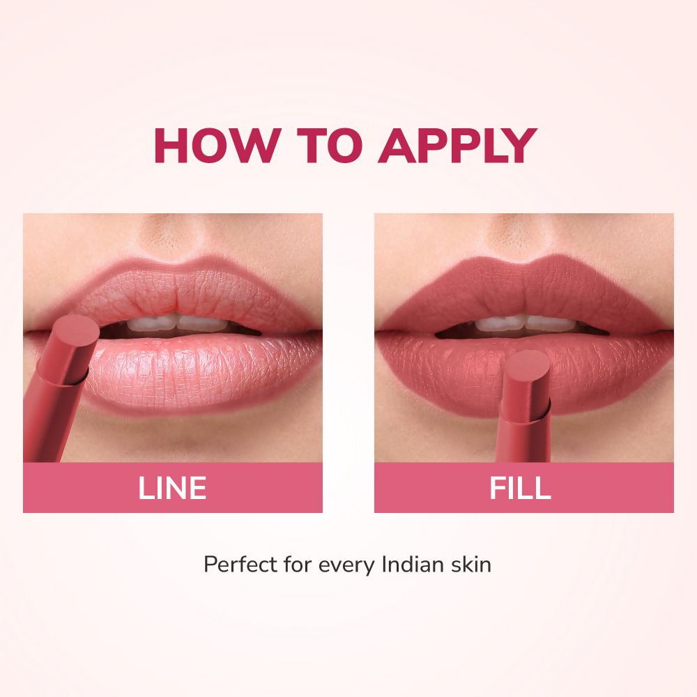 Mila Beaute Pout It Out Long Lasting & Matte Finish Lip Crayon Lipstick - Ariel | Grocsy