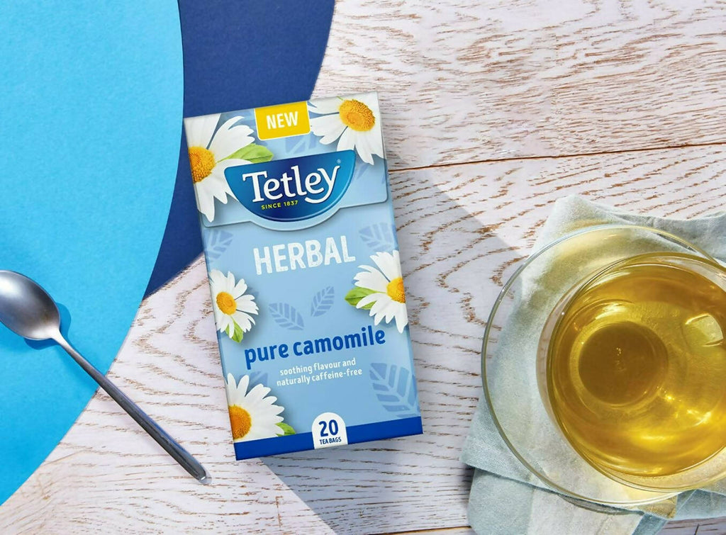 Tetley Herbal Pure Camomile Tea Bags | Grocsy