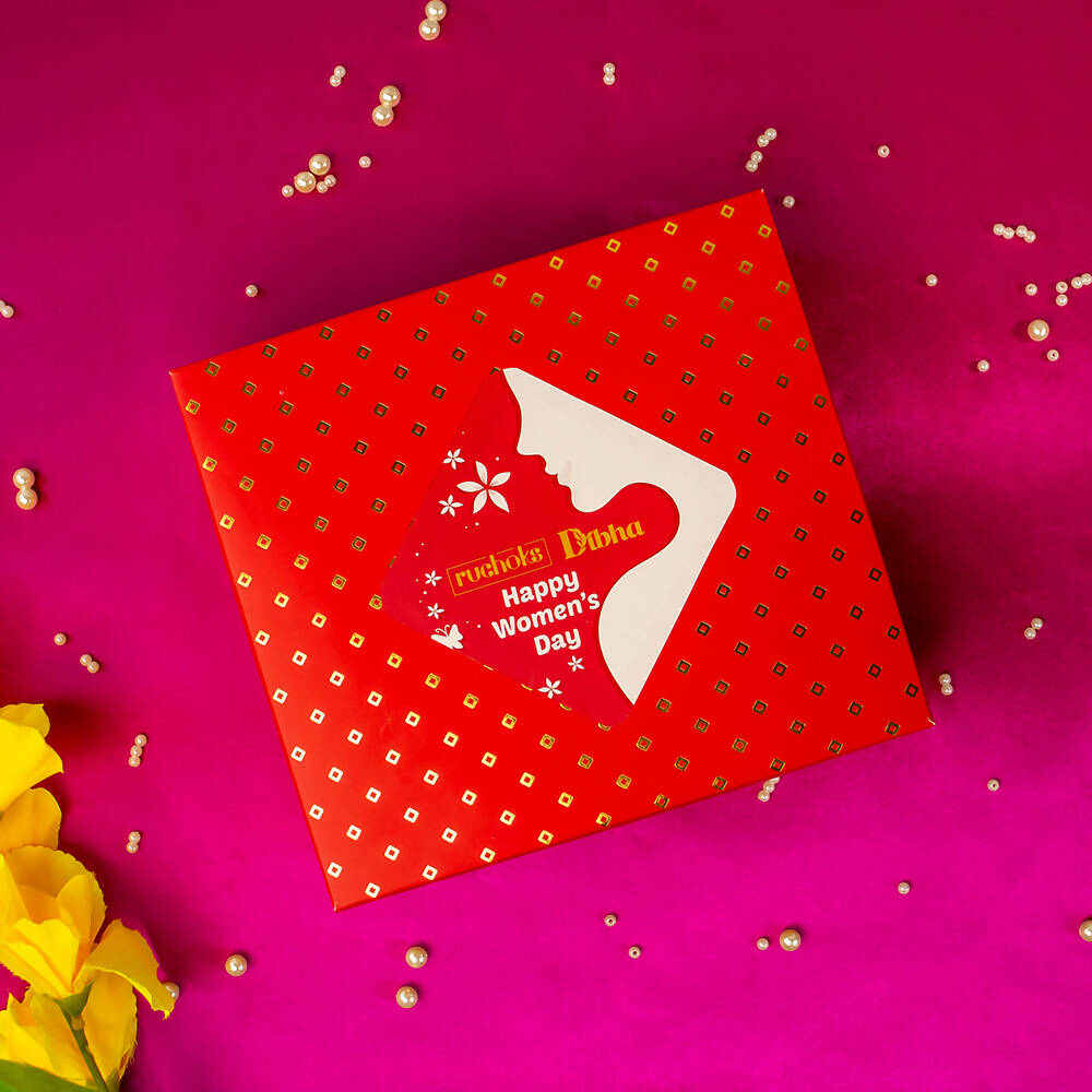Dibha Women's Day Sweet & Healthy Gift Hamper Box | Grocsy
