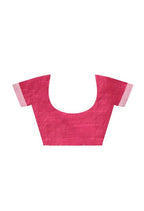 Mominos Fashion Moeza Magenta All Over Buti Handloom Silk Saree with unstitched Blouse piece | Grocsy