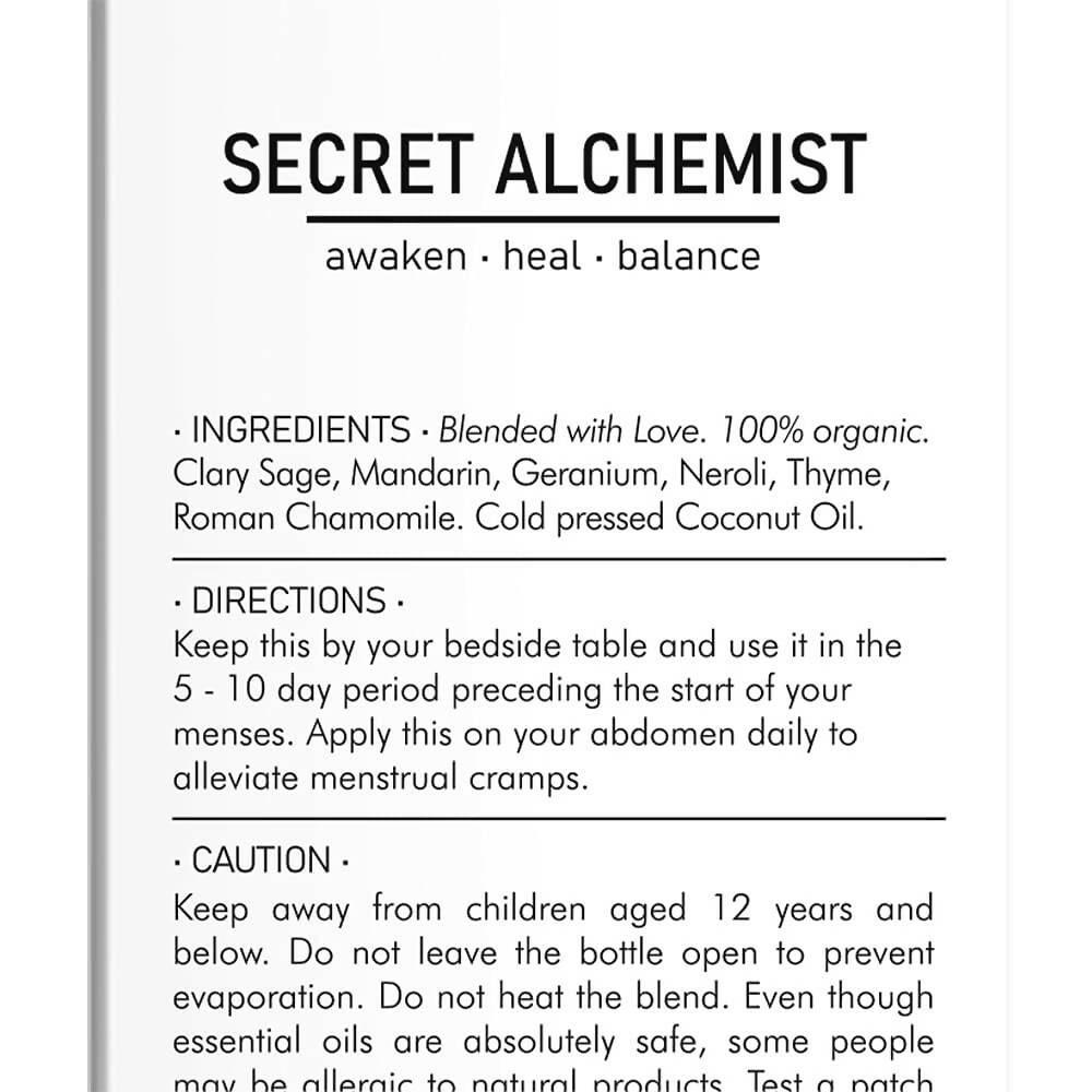 Secret Alchemist Balance Pre Menstrual Tension Reliever Oil | Grocsy