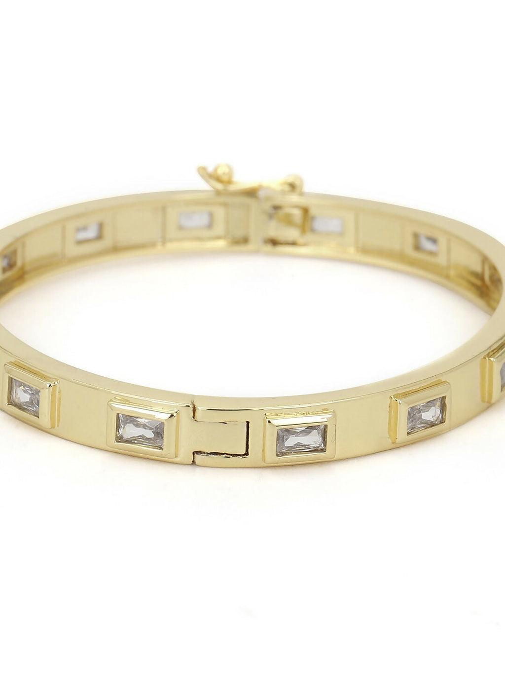 American Diamond Golden Bracelet- Ruby Raang | Grocsy